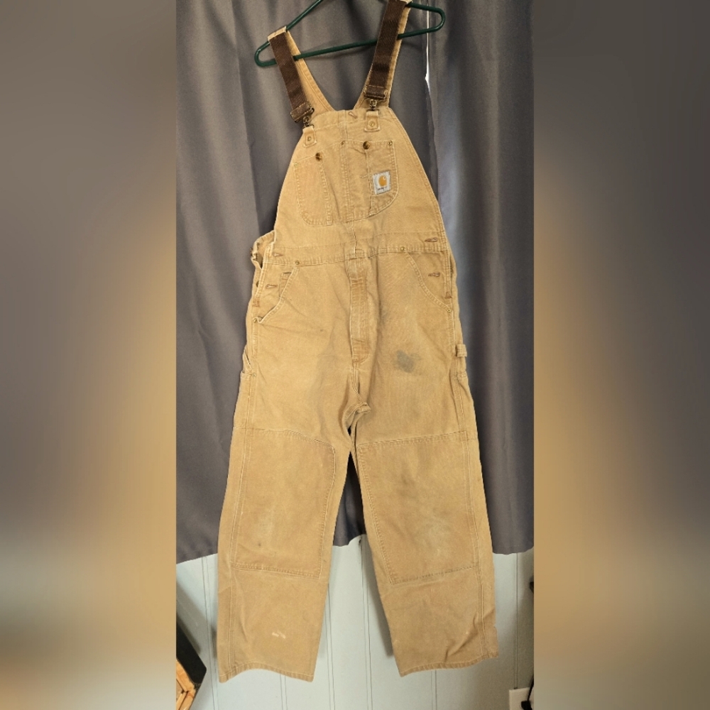 Carhartt Double Knee Work Overalls Bibs Carpenter